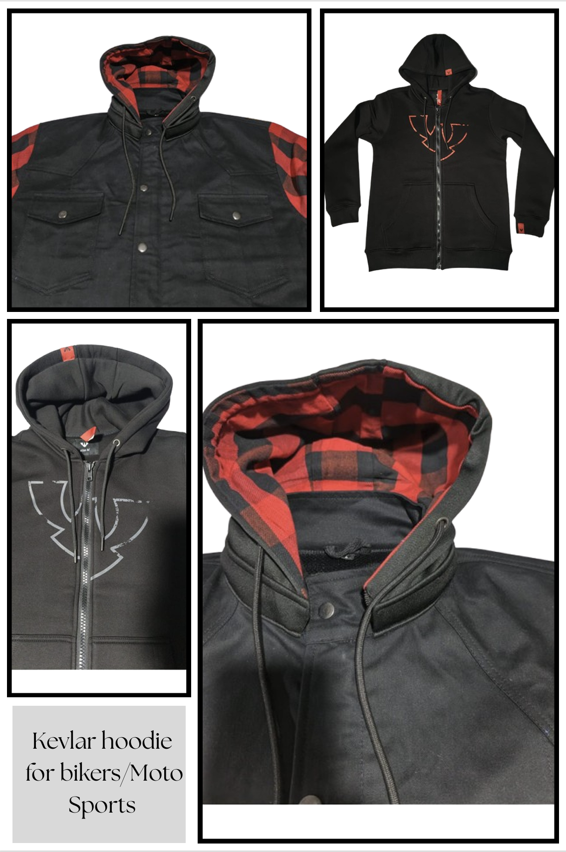 Reinforced Biker Hoodies